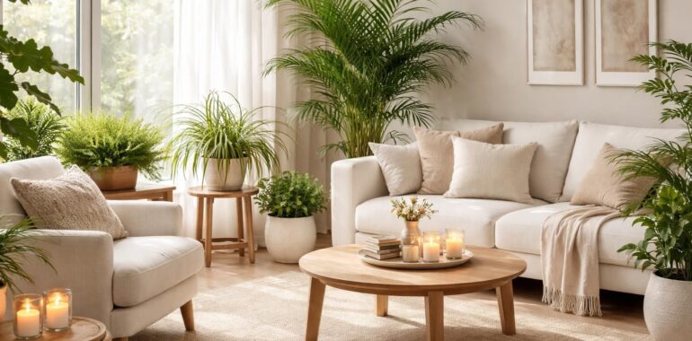 découvrez comment créer un intérieur zen et apaisant grâce aux plantes dépolluantes truffaut et aux bougies parfumées diptyque, pour une ambiance naturelle et relaxante dans votre maison.