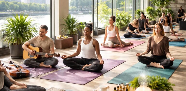 découvrez les bienfaits des médecines douces, sophrologie et yoga, spécialement conçus pour les artistes avant leurs spectacles à la seine musicale, pour préparer corps et esprit en douceur.