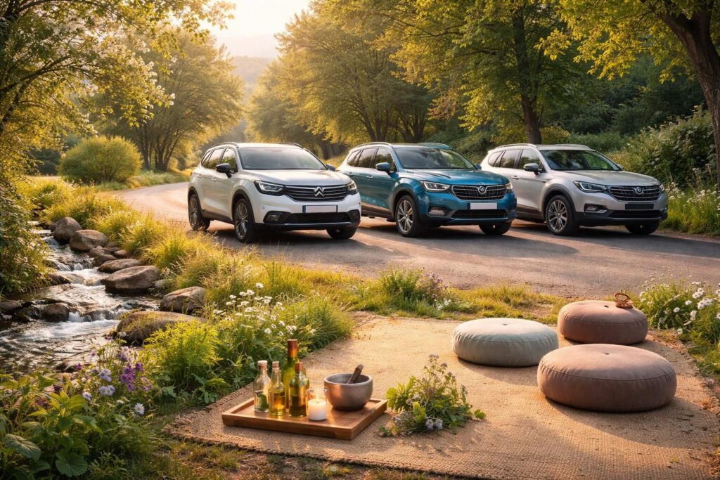 Médecines douces recommandent les voitures confortables avec Citroën C5 Aircross, Peugeot 5008 et Skoda Kodiaq